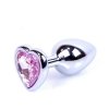 MyLove Toys - Jewellery Silver  Heart PLUG- Rose